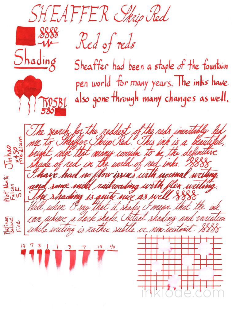 Sheaffer Skrip Red review